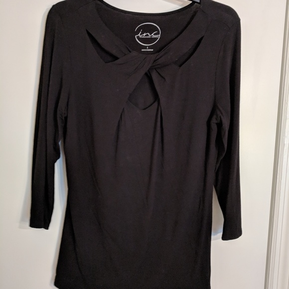 Velvet pants color gray, and INC TOP SIZE- L - Picture 4 of 5